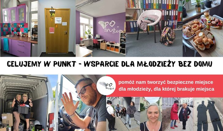 Celujemy w PUNKT - pomoc dla młodzieży w sytuacji bezdomności