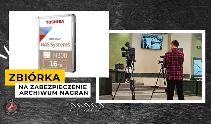 Zbiórka na zakup twardego dysku do archiwizacji nagrań wideo kanału "Czaban robi raban"