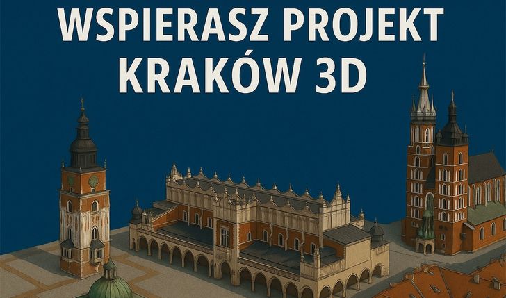 Projekt Kraków 3D - modele krakowskich zabytków i architektury
