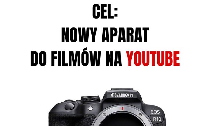 Cel: Nowy aparat do poprawienia jakości moich materiałów na YouTube i Patronite.