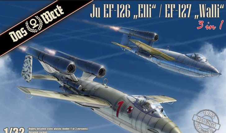 Junkers Ju EF-126 „Elli“ 1/32 plus makieta lotniska