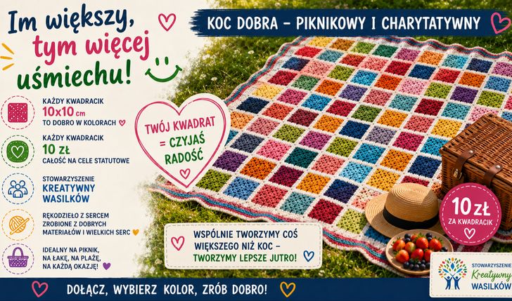 Wasilkowski Charytatywny koc dobra ❤️