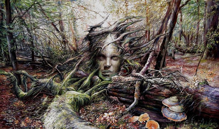 Sztuka w kolorze: Surrealistyczne wizje - obraz olejny na płótnie”