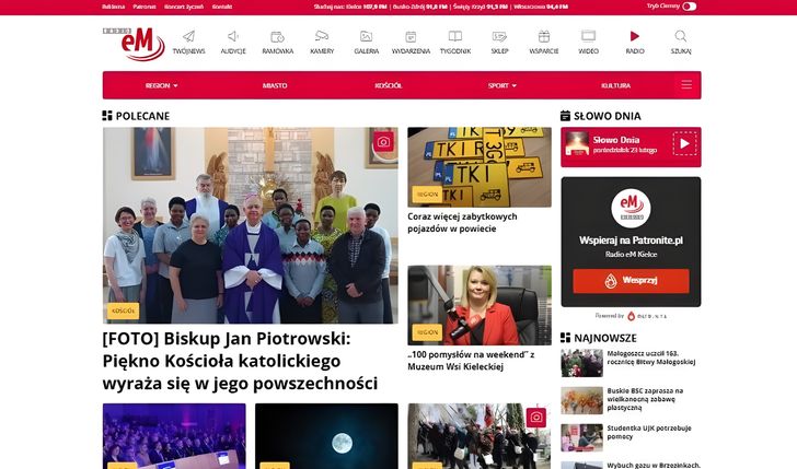 Nowy serwis i aplikacja Radia eM Kielce – wesprzyj cyfrową zmianę!