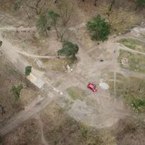 Widok z góry na parking