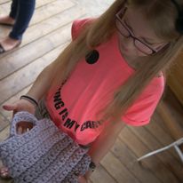 Dumna kursantka - Pamiątka z gościny w Pacanowie - zaproszono nas do prowadzenia warsztatów podczas Międzynarodowego Festiwalu Kultury Dziecięcej