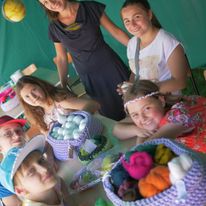 Pamiątka z gościny w Pacanowie - zaproszono nas do prowadzenia warsztatów podczas Międzynarodowego Festiwalu Kultury Dziecięcej