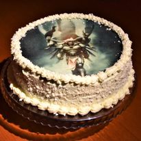 Taki tort dostałem od fanów z okazji urodzin. Zdaje się, że 50.