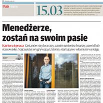 Od czasu do czasu odzywa się do mnie ktoś z "Pulsu Biznesu". Zawsze staram się pomóc i mówię, co wiem. Potem czasami jest to publikowane.