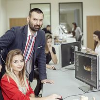 W cyfrowej pracowni protetycznej.