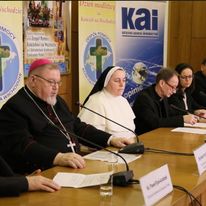 Organizowane przez KAI konferencja prasowa w Sekretariacie Konferencji Episkopatu Polski w Warszawie