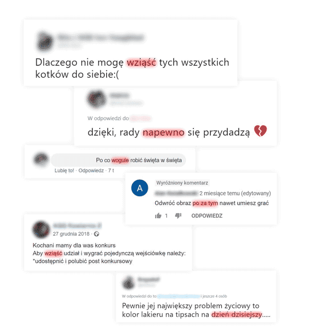 Popularne błędy językowe w internecie