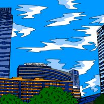 Warszawskie krajobrazy - tła do animacji "Całkiem Nowa Baśń"a 