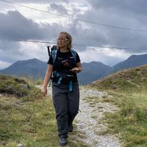 Z żoną Maja w Alpach