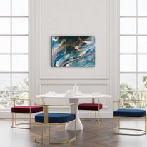 Wielki format 100x70 cm. Wielki dla mnie bo ja mała kobietka jestem :)