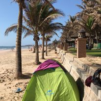 Nocleg na plaży w Wietnamie