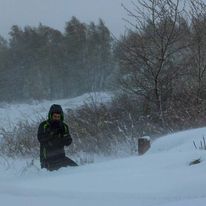 Widok niczym wypad na Syberię... A to tylko Mazowsze. W kwietniu....!