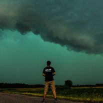 Burze zawsze budzą duży respekt, szczególnie jeśli taki potwór nasuwa się nad miejsce obserwacji...