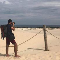 Pogoda w Stolicy jak i w dużo dalszej okolicy - tym razem na wydmach Słowińskiego Parku Narodowego.