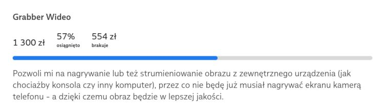Cel na Patronite: "Grabber wideo"