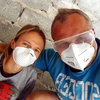 Przy pracach remontowych.