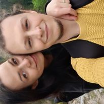 Z żoną w drodze do schroniska Samotnia w Karkonoszach.