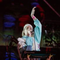 Erith (PL) - podczas koncertu z Dark Matter (IL) na dziedzińcu Collegium Maius, 2021, fot. Michał Ramus