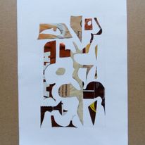 skrawki po większej pracy figuratywnej