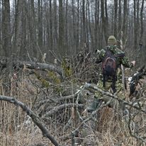 Chodzenie za ptakami nie zawsze jest łatwe...