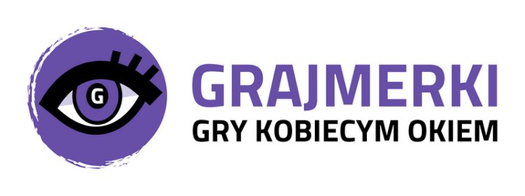 logo portalu Grajmerki z dopiskiem "gry kobiecym okiem"