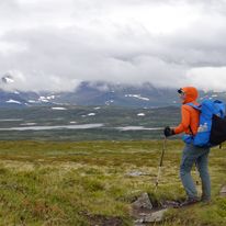 W masywie Helags na przejściu Szwecji