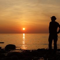 Bałtycka plaża w październiku - Estonia