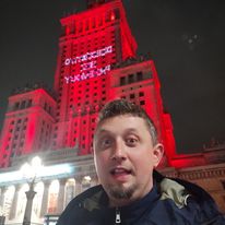 Komiksowa Warszawa nocą ;)