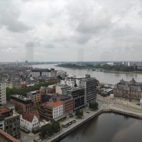 Panorama na Antwerpię
