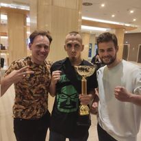 Z Bagietką Michaelem, mistrzem sztuk walki.