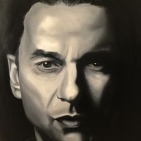 Olej na płótnie. Praca w toku.