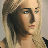 Olej na płótnie. Praca w toku. 