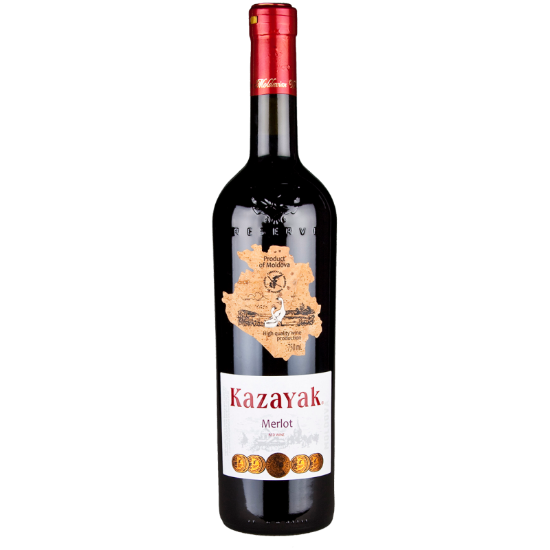 Wino KAZAYAK MERLOT Czerwone Półwytrawne - Sklep Impuls Piwo Czeskie i  Kraftowe