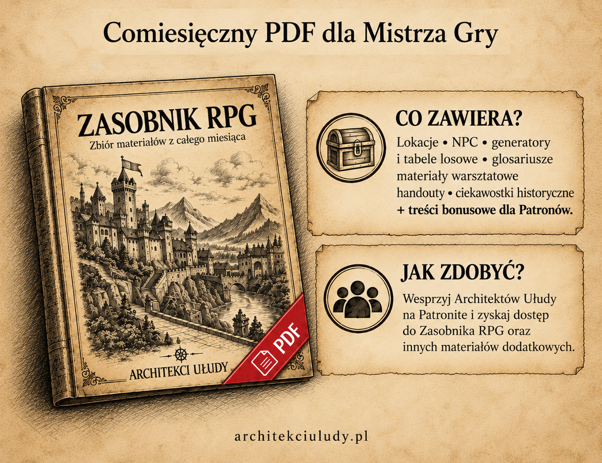 Zasobnik RPG - PDF z materiałami dla Mistrzów Gry RPG